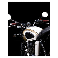 Trip Machine, leather handlebar grip wraps - Cherry